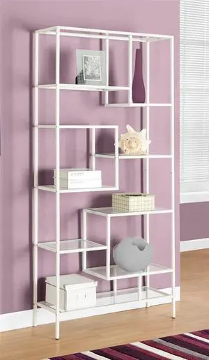 Bookcase in White Finish