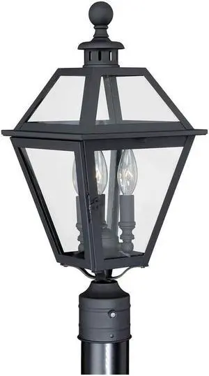 Vaxcel Nottingham 9" Outdoor Post Light, Textured Black - T0082