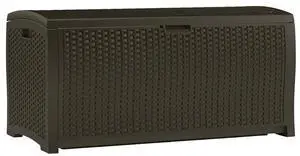 Suncast DBW9200 Large Deck Box - 13.23 cu ft - 50" x 25.5" x 25.5" - Java