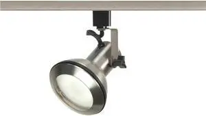 Euro Style Track Head Light in Brushed Nickel Finish