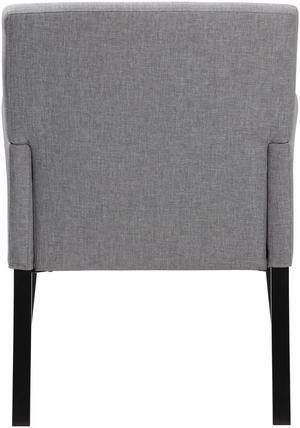 Boss B659-MG Contemporary Guest Chair, 26" x 27" x 38.5", Linen-like - Grey