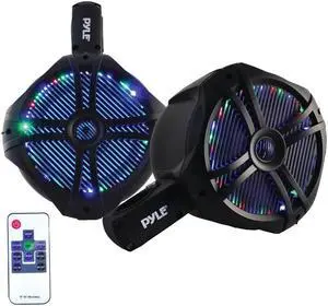 Pyle(R) PLMRWB65LEB Hydra Series 2-Way Wakeboard Speakers with Programmable LEDs (6.5")