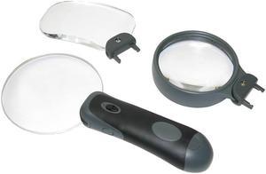 CARSON Remov-A-Lens RL-30 3-in-1 LED Lighted Hand-Held Magnifier