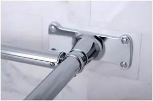 Kingston Brass CC3131 D-Shape Shower Rod - Polished Chrome