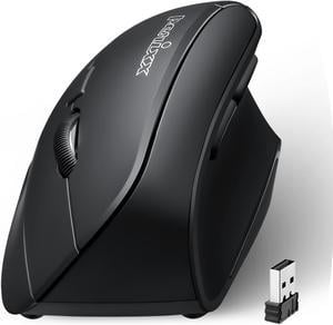 Best Wireless Ergonomic Vertical Mouse with USB 1600 DPI Black - J-Tech  Digital