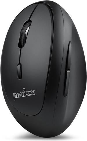 Perixx Perimice-719L Left-handed Wireless 2.4GHz Ergonomic Mouse for Smaller Hand Sizes Quiet Buttons 3 DPI 800/1200/1600