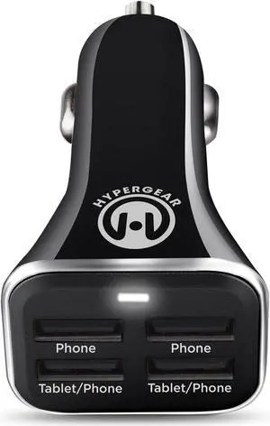 HyperGear High-Power Quad USB 6.8A Car Charger