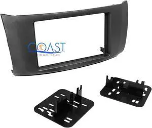 Metra 95-7618G Double DIN Install Dash Kit for 2013-up Nissan Sentra - Gray