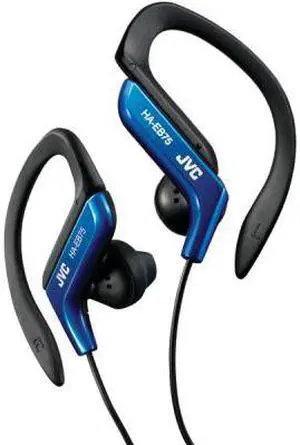 Jvc Haeb75a Sport Style Ear-Clip Headphones (Blue)