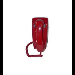 Cortelco ITT-2554NDL-RD 255447-VBA-NDL Wall No Dial Red