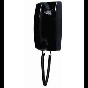 Cortelco ITT-2554NDL-BK 255400-VBA-NDL Black wall no dial