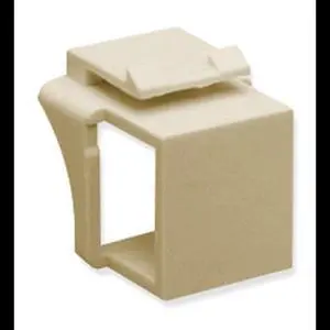 ICC IC107BN0IV Blank Modular Fill-In Jack Insert; ABS, Ivory, 10/Pack