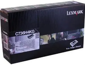 Lexmark C736H4KG OEM Toner - Government C736X736X738 High Yield Black Return Program Toner (12000 Yield) (TAA Compliant version of C736H1KG)