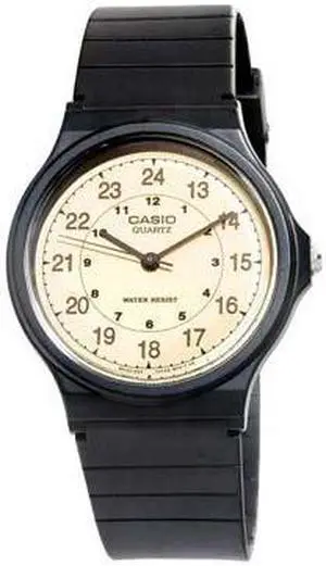 Casio 3-Hand Analog Water Resistant Watch (Black)