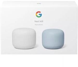 Google Nest Wifi Router and Point 2 Pack Snow/Mist GA01426-US Brand New