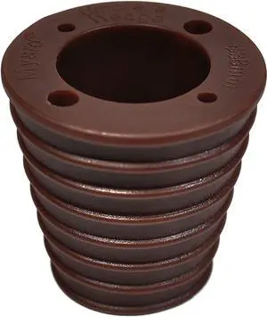 Myard Umbrella Cone Wedge Shim for Patio Table Hole Opening or Base 1.8 to 2.4 Inch, Umbrella Pole Diameter 1-1/2" (38Mm, Dark Brown, 4 Holes)