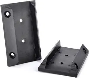 Myard PNP111902S Inclined Stair Railing Connectors with Screws for 2X4 Inches (Actual 1.5X3.5 Inches) Inclined Stair Wood Handrail (5 Pairs, Black)