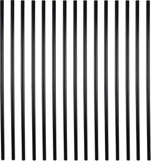 Myard 36 Inches Classic Hollow round Iron Deck Balusters for Deck Railing Porch (25-Pack, Matte Black)