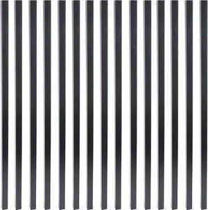 Myard 26 Inches Estate Square Iron Deck Balusters for Decking Railing Patio Fence, Modern Look (25-Pack, Matte Black)