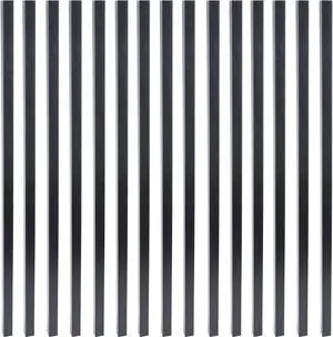 Myard 26 Inches Estate Square Aluminum Deck Balusters for Decking Railing Patio Fence, Modern Look (25-Pack, Matte Black)