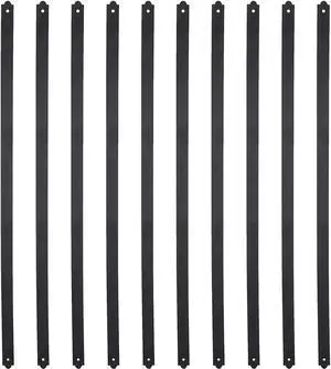 Myard 29-1/2 Inches Heavy Duty Flat Straight Iron Deck Balusters with Screws for Wood Composite Facemount Deck Railing (50-Pack, Matte Black)