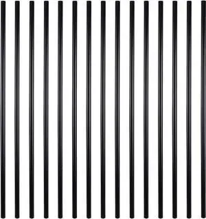 Myard 26 Inches Classic Hollow round Aluminum Deck Balusters for Deck Railing Porch (50-Pack, Matte Black)