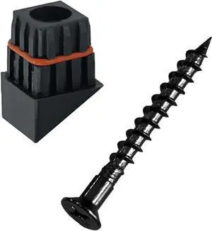 Myard 'O' Seal Patented Baluster Connectors with Screws for Deck Railing Handrail Patio Fence (Qty 50 for 25 Balusters, Square Stair Connectors)