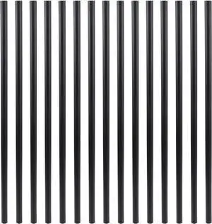 Myard 32 Inches Classic Hollow round Aluminum Deck Balusters for Deck Railing Porch (25-Pack, Matte Black)