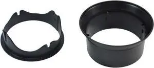 Myard Gutter Downspout Adapter/Connector Fits 6" (Schedule 40) PVC Rain Water Drain down Pipe Tubing (6", Black)