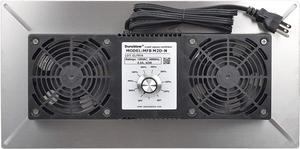 Durablow Air-In Stainless Steel Crawl Space Foundation Dual Fans Ventilator + Built-In Dehumidistat + Freeze Protection Thermostat + Radon Mitigation (Stainless Steel 304)