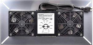 Durablow Air-In Stainless Steel Crawl Space Foundation Dual Fans Ventilator + Built-In Dehumidistat + Freeze Protection Thermostat + Radon Mitigation (Stainless Steel 430)