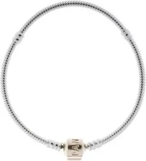 PANDORA Sterling Silver 7.1 Charm Bracelet w/14k Gold Clasp 590702HG-18"