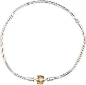 PANDORA Sterling Bracelet with 14 Karat Gold PANDORA Clasp 590702HG-23