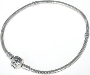 Genuine PANDORA Sterling Silver 7.9 Bead Clasp Charm Bracelet 590702HV-20"