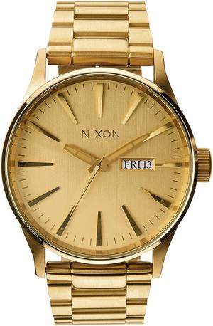 Nixon Men's Sentry SS All Gold Stainless Steel Watch