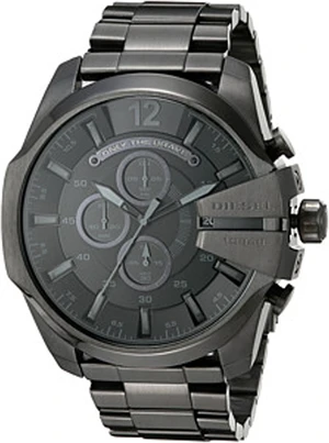 Diesel Men's Mega Chief Chronograph Stainless Steel Watch - Black Diesel Men's Mega Chief Chronograph Stainless Steel Watch - Black
