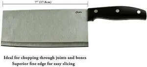 Oster Granger 7" Stainless Steel Cleaver - Meat/Vegetable Cleaver