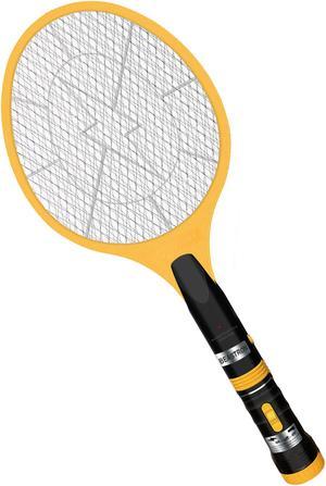Beastron Bug Zapper Racket, Electric Fly Killer with USB Rechargeable, Bright Led Light and Unique 3-Layer Safety Mesh Safe to Touch for Indoor and Outdoor Pest Control