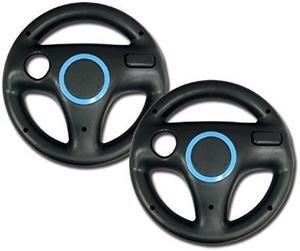 Zettaguard Mario Kart Racing Wheel for Nintendo Wii, 2 Sets Black Color Bundle