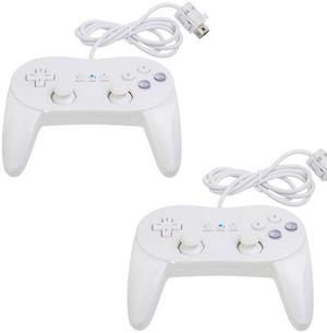 Zettaguard Classic Pro Controller for Nintendo Wii, White (2 Pack)