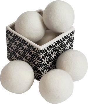 ZG-Home Wool Dryer Balls Natural Fabric Softener 100% Organic, Chemical Free! (6-Packs)