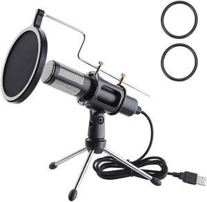 USB Condenser Microphone, ELEGIANT Gaming Microphone with Tripod