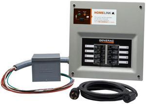 Generac 30 Amp indoor transfer switch kit for 8-10 circuit Model# 6853