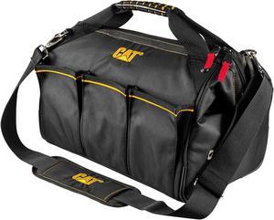 Cat 16 in. Pro Widemouth Tool Bag 18 Pocket Heavy Duty 1680D Polyester - 240044