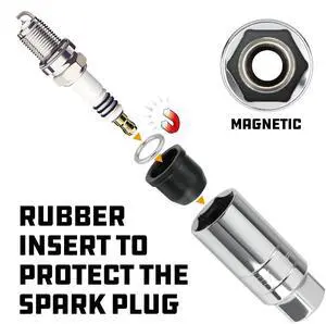 Powerbuilt 2 Piece Magnetic Spark Plug Socket Set - 641870