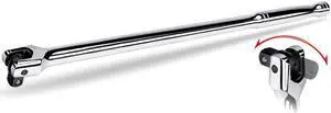 Powerbuilt 1/2" Drive 18" Breaker Bar with Flex Head Chrome Vanadium - 640853