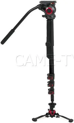 CAME-TV Carbon Fiber Monopod With Pivoting and Lockable Foot Stand 705BS