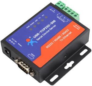 USR-TCP232-306 Ethernet Converters RS422/RS232/RS485 Serial to Ethernet Support DNS DHCP Buit-in Webpage