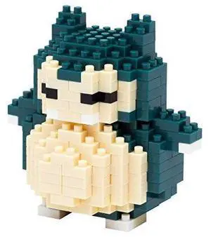 Nanoblock Pokemon Series Snorlax Building Kit - 220 Piece Mini Brick Model Nanoblock Pokemon Series Snorlax Building Kit - 220 Piece Mini Brick Model