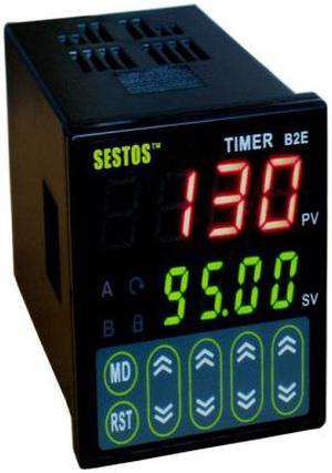 Sestos Digital Twin Timer Relay Time Delay Tact Switch 110-220V  B2E-2R-220, 2 Relays